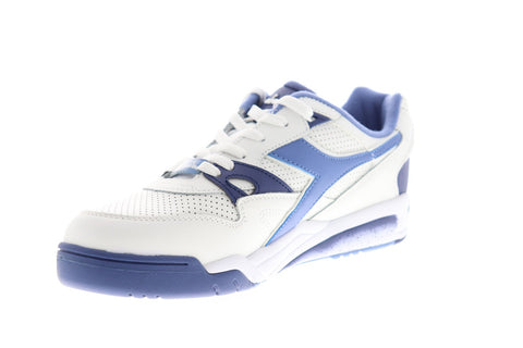 Diadora Rebound Ace Mens Blue Leather Low Top Lace Up Sneakers Shoes
