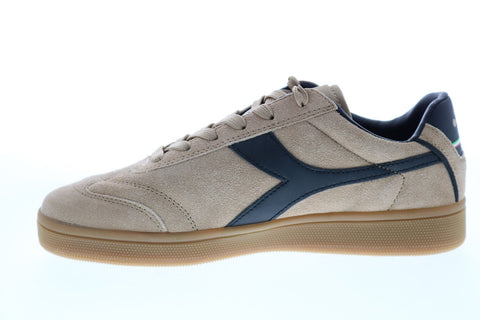 Diadora Kick 173100-25066 Mens Brown Suede Lace Up Lifestyle Sneakers Shoes