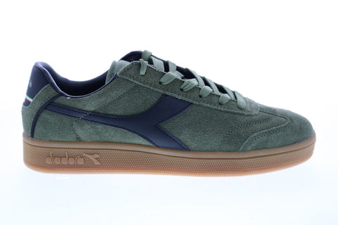 Diadora Kick 173100-70399 Mens Green Suede Lace Up Lifestyle Sneakers Shoes