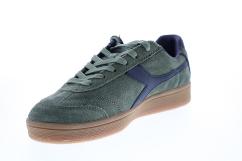 Diadora Kick 173100-70399 Mens Green Suede Lace Up Lifestyle Sneakers Shoes