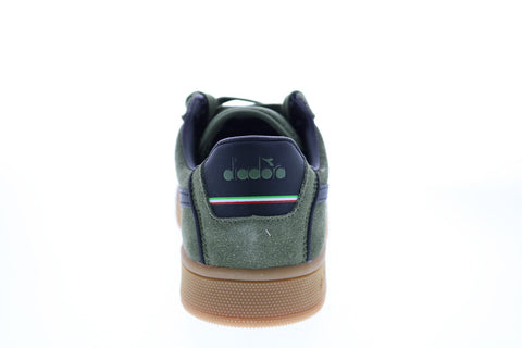 Diadora Kick 173100-70399 Mens Green Suede Lace Up Lifestyle Sneakers Shoes