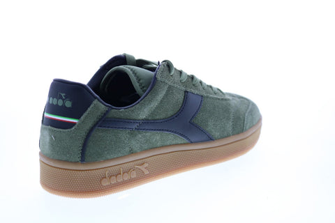 Diadora Kick 173100-70399 Mens Green Suede Lace Up Lifestyle Sneakers Shoes