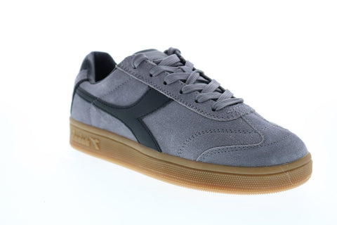 Diadora Kick 173100-75073 Mens Gray Suede Lace Up Lifestyle Sneakers Shoes