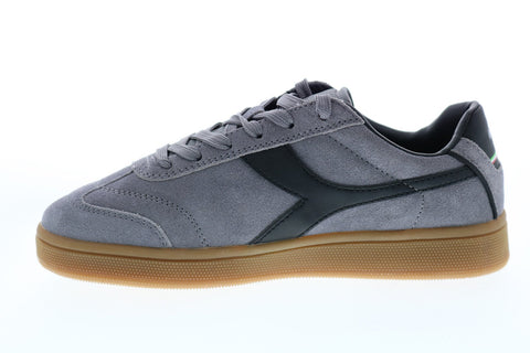 Diadora Kick 173100-75073 Mens Gray Suede Lace Up Lifestyle Sneakers Shoes
