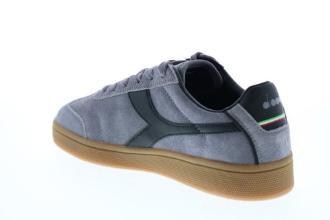 Diadora Kick 173100-75073 Mens Gray Suede Lace Up Lifestyle Sneakers Shoes