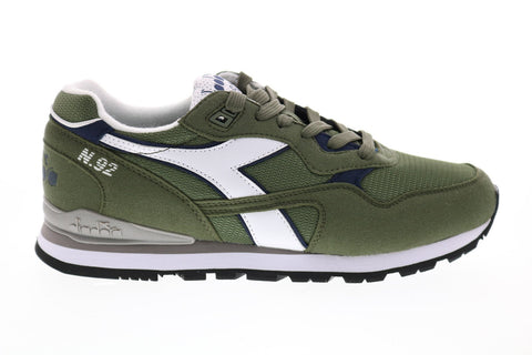 Diadora N.92 173169-70225 Mens Green Synthetic Lace Up Lifestyle Sneakers Shoes