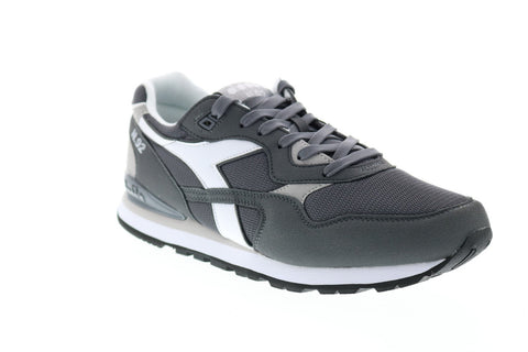 Diadora N.92 173169-75068 Mens Gray Synthetic Lace Up Lifestyle Sneakers Shoes