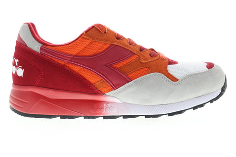 Diadora N902 Speckled 173286-C7958 Mens Orange Suede Mesh Low Top Sneakers Shoes