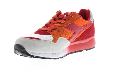 Diadora N902 Speckled 173286-C7958 Mens Orange Suede Mesh Low Top Sneakers Shoes