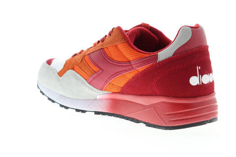 Diadora N902 Speckled 173286-C7958 Mens Orange Suede Mesh Low Top Sneakers Shoes