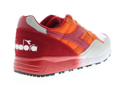 Diadora N902 Speckled 173286-C7958 Mens Orange Suede Mesh Low Top Sneakers Shoes