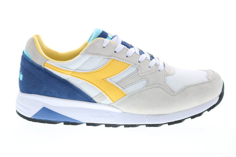 Diadora N902 S 173290-C8466 Mens White Suede Lace Up Lifestyle Sneakers Shoes