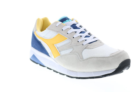 Diadora N902 S 173290-C8466 Mens White Suede Lace Up Lifestyle Sneakers Shoes