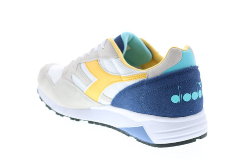 Diadora N902 S 173290-C8466 Mens White Suede Lace Up Lifestyle Sneakers Shoes
