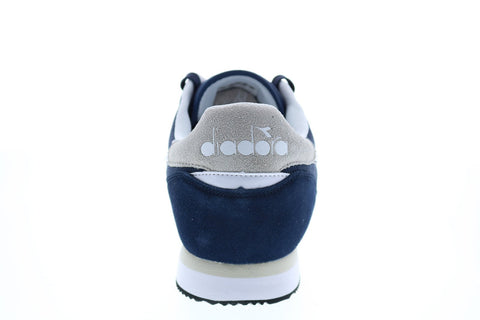 Diadora Simple Run 173745-60063 Mens Blue Canvas Lifestyle Sneakers Shoes