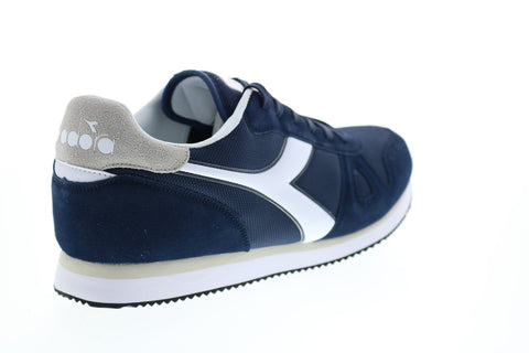 Diadora Simple Run 173745-60063 Mens Blue Canvas Lifestyle Sneakers Shoes