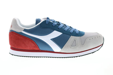 Diadora Simple Run 173745-60075 Mens Gray Suede Lifestyle Sneakers Shoes