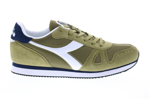 Diadora Simple Run 173745-70415 Mens Green Suede Lifestyle Sneakers Shoes