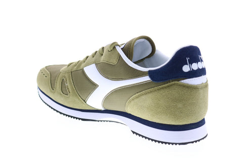 Diadora Simple Run 173745-70415 Mens Green Suede Lifestyle Sneakers Shoes