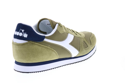 Diadora Simple Run 173745-70415 Mens Green Suede Lifestyle Sneakers Shoes