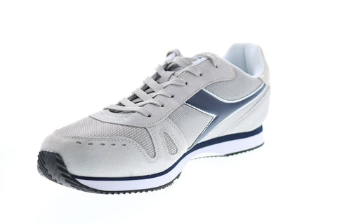 Diadora Simple Run 173745-75038 Mens Gray Suede Lifestyle Sneakers Shoes
