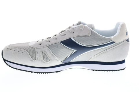 Diadora Simple Run 173745-75038 Mens Gray Suede Lifestyle Sneakers Shoes