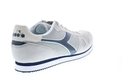 Diadora Simple Run 173745-75038 Mens Gray Suede Lifestyle Sneakers Shoes