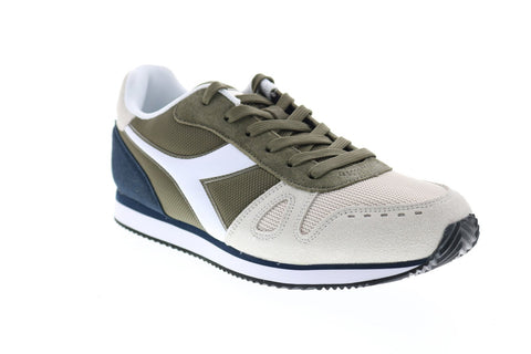 Diadora Simple Run 173745-C7668 Mens Beige Suede Lifestyle Sneakers Shoes