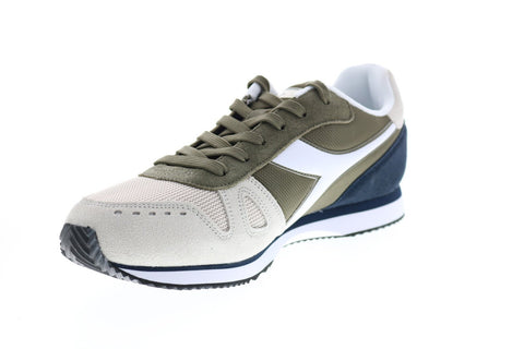 Diadora Simple Run 173745-C7668 Mens Beige Suede Lifestyle Sneakers Shoes