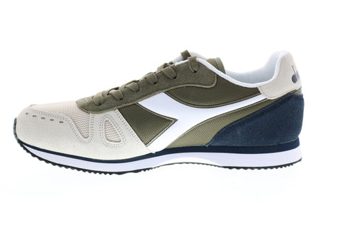 Diadora Simple Run 173745-C7668 Mens Beige Suede Lifestyle Sneakers Shoes