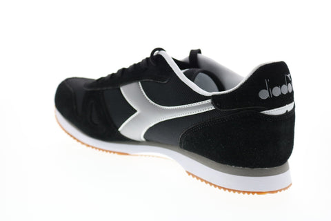 Diadora Simple Run 173745-80013 Mens Black Suede Lifestyle Sneakers Shoes
