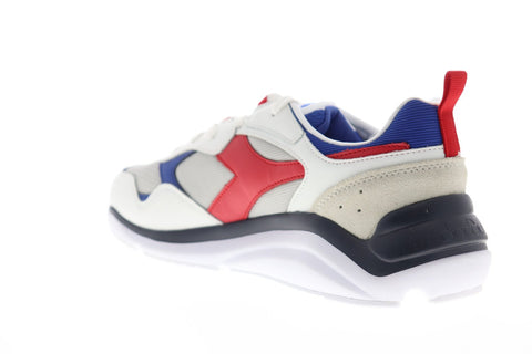 Diadora Whizz Run 174340-C8468 Mens White Synthetic Lace Up Low Top Sneakers Shoes