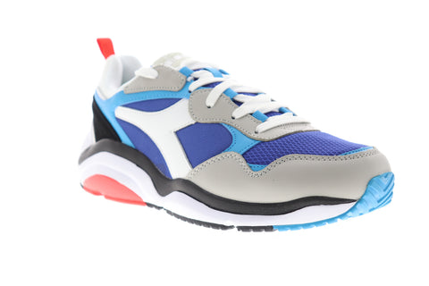Diadora Whizz Run 174340-C8017 Mens Blue Chunky Low Top Lifestyle Sneakers Shoes