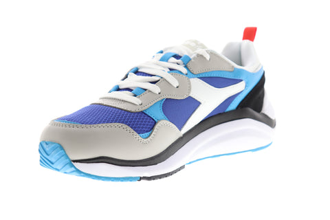 Diadora Whizz Run 174340-C8017 Mens Blue Chunky Low Top Lifestyle Sneakers Shoes