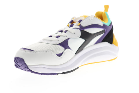 Diadora Whizz Run 174340-C8019 Mens White Leather Lifestyle Sneakers Shoes