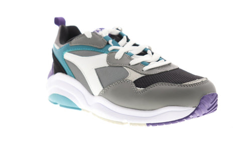 Diadora Whizz Run Mens Gray Synthetic & Nylon Low Top Sneakers Shoes