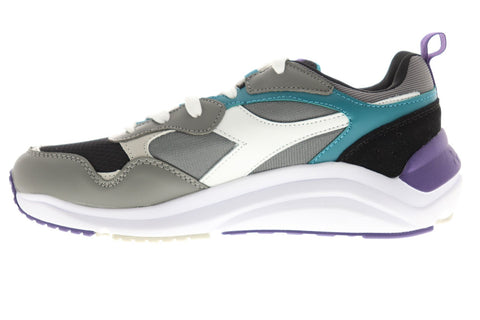 Diadora Whizz Run Mens Gray Synthetic & Nylon Low Top Sneakers Shoes
