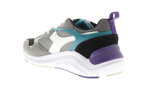 Diadora Whizz Run Mens Gray Synthetic & Nylon Low Top Sneakers Shoes