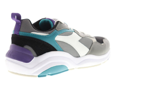 Diadora Whizz Run Mens Gray Synthetic & Nylon Low Top Sneakers Shoes
