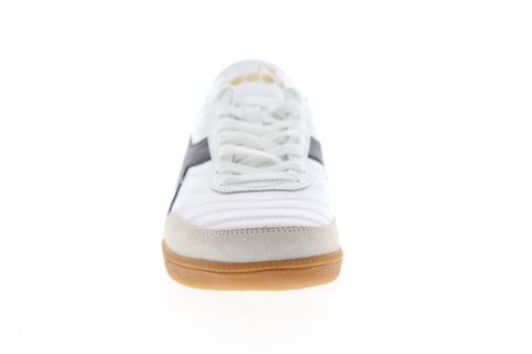 Diadora Gold Indoor 174822-C0013 Mens White Leather Low Top Sneakers Shoes