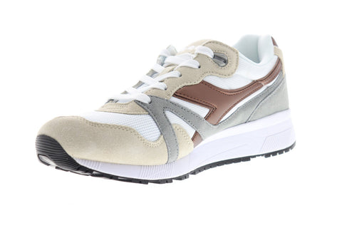 Diadora N9000 Spark 174829-C7945 Mens White Suede Casual Low Top Sneakers Shoes
