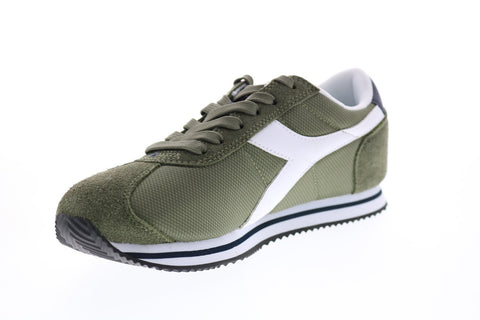 Diadora Vega 175065-70225 Mens Green Canvas Lace Up Lifestyle Sneakers Shoes