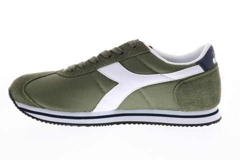 Diadora Vega 175065-70225 Mens Green Canvas Lace Up Lifestyle Sneakers Shoes
