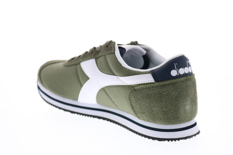 Diadora Vega 175065-70225 Mens Green Canvas Lace Up Lifestyle Sneakers Shoes