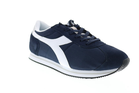 Diadora Vega 175065-C1512 Mens Blue Canvas Lace Up Lifestyle Sneakers Shoes