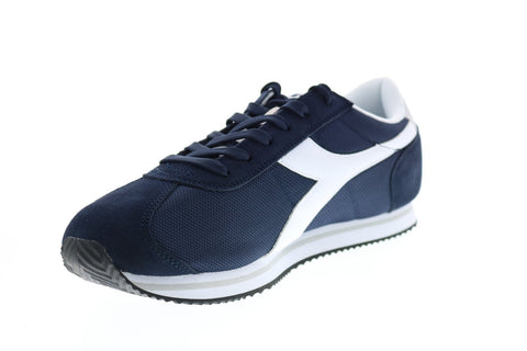 Diadora Vega 175065-C1512 Mens Blue Canvas Lace Up Lifestyle Sneakers Shoes
