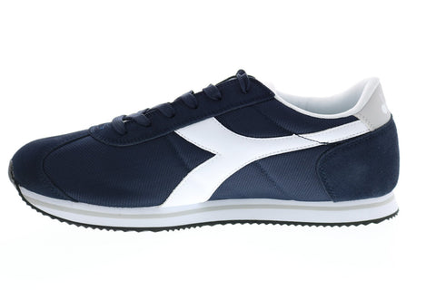 Diadora Vega 175065-C1512 Mens Blue Canvas Lace Up Lifestyle Sneakers Shoes