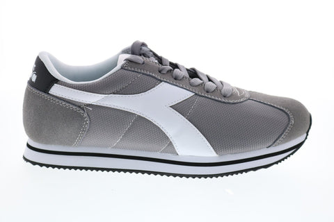 Diadora Vega 175065-C5888 Mens Gray Canvas Lace Up Lifestyle Sneakers Shoes