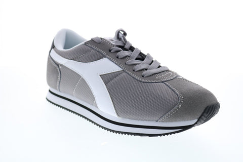Diadora Vega 175065-C5888 Mens Gray Canvas Lace Up Lifestyle Sneakers Shoes