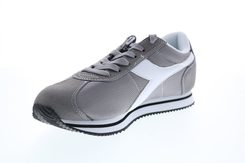 Diadora Vega 175065-C5888 Mens Gray Canvas Lace Up Lifestyle Sneakers Shoes